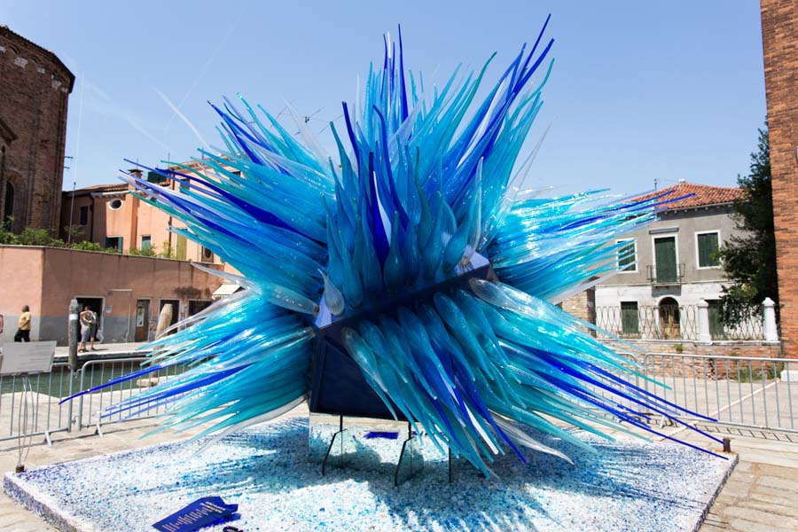 Incredible hand-blown glass sculpture in Murano