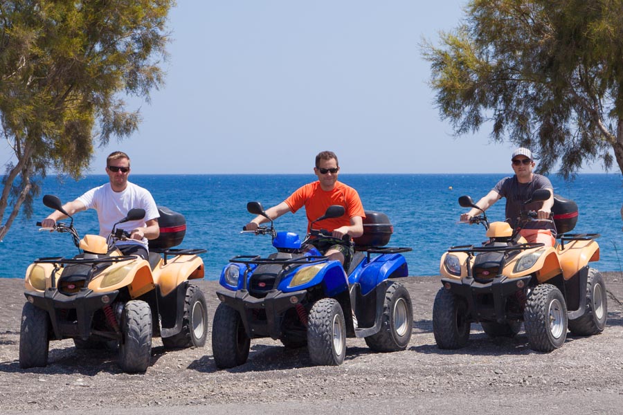 ATVs in Santorini